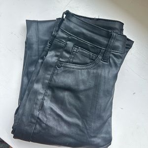 NastyGal faux leather skinny jeans